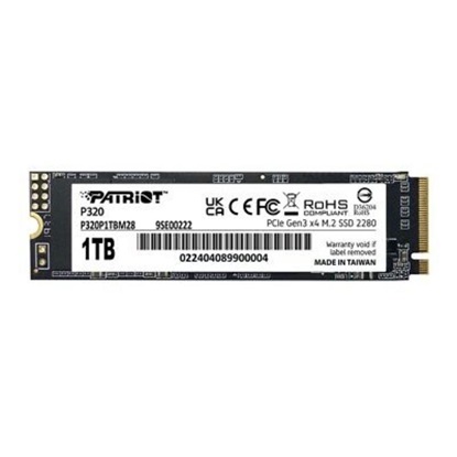 Patriot P320 1 TB PCIe 3.0 x4 NVMe 1.3 M.2 2280 (P320P1TBM28) (PATRP320P1TBM28)-PATRP320P1TBM28