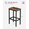 Vasagle Σετ Μεταλλικά Σκαμπό Bar 40 x 30 x 65 cm 2 τμχ  (LBC65X) (VASLBC65X)-VASLBC65X