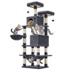 Feandrea Cat Tower, Height 168 cm, up to 6 cats (PCT165G01) (FEAPCT165G01)-FEAPCT165G01