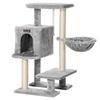 Feandrea Cat Tower, Height 84 cm, up to 2 cats (PCT142W01) (FEAPCT142W01)-FEAPCT142W01