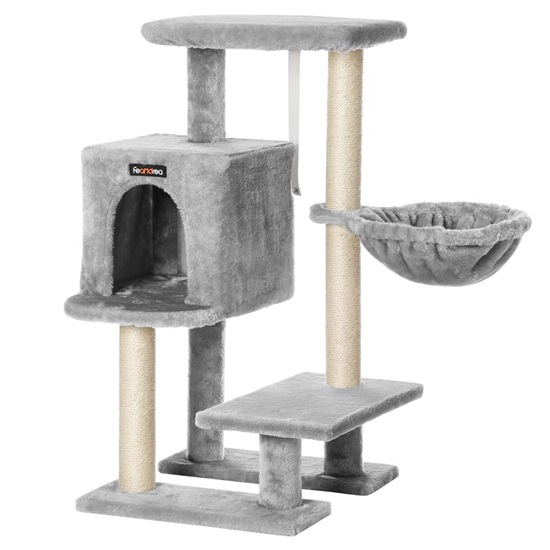 Feandrea Cat Tower, Height 84 cm, up to 2 cats (PCT142W01) (FEAPCT142W01)-FEAPCT142W01