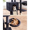 Feandrea Cat Tower, Height 135 cm, up to 3 cats (PCT132G01) (FEAPCT132G01)-FEAPCT132G01