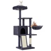 Feandrea Cat Tower, Height 135 cm, up to 3 cats (PCT132G01) (FEAPCT132G01)-FEAPCT132G01