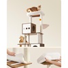 Feandrea Cat Tower With Litter box Height 185 cm, up to 2 cats (PCT15GYZ) (FEAPCT15GYZ)-FEAPCT116X01