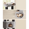 Feandrea Cat Tower, Height 160 cm, for large Cats, Gray-Black (PCT003W01) (FEAPCT003W01)-FEAPCT003W01