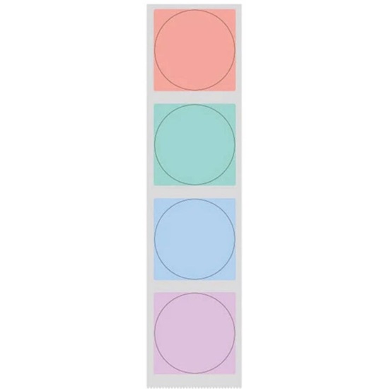 Niimbot Αυτοκόλλητες Θερμικές Ετικέτες Στρογγυλές T 41x41mm 175τμχ Πολύχρωμο (T4141-175) (NIIT4141-175)-NIIT4141-175