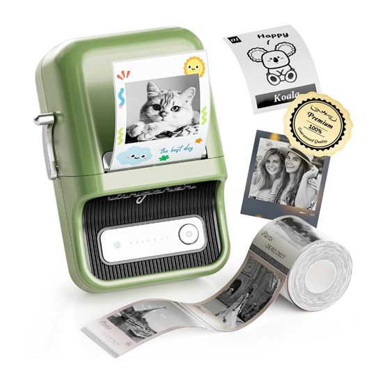 Niimbot Φορητός εκτυπωτής ετικετών B21 Pro πράσινο (B21 PRO GREEN) (NIIB21-PRO-GREEN)-NIIB21-PRO-GREEN