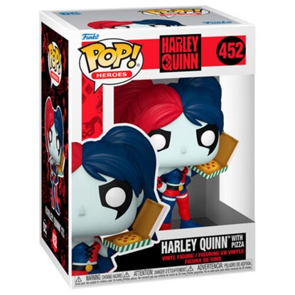 Funko Pop! Heroes: DC - Harley Quinn with Pizza #452 (FNK56153)-FNK56153