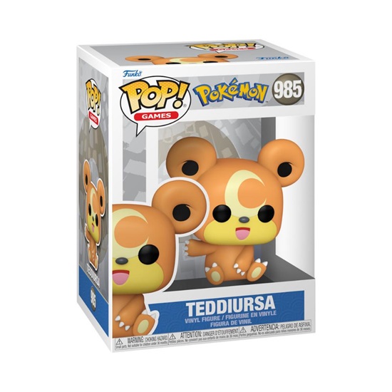 Funko Pop! Games: Pokemon - Teddiursa #985 (FNK09361)-FNK09361
