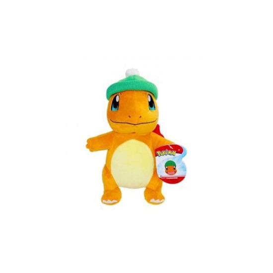 Jazwares Pokemon Charmander with Hat 20cm (JAZ77289)-JAZ77289