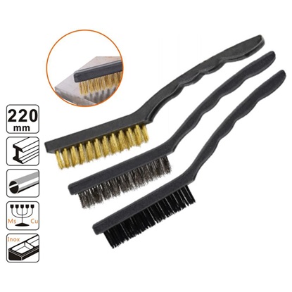 Shind Σετ Συρματοβουρτσες 3 Τεμ. 9" (3x220mm) (SHI-31430) (SHI31430)-SHI31430