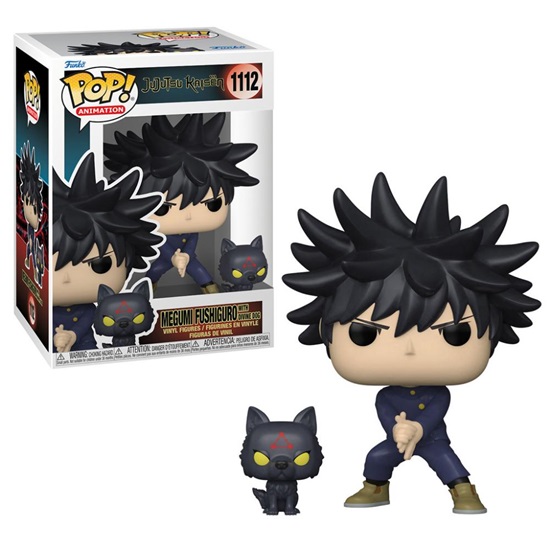 Funko Pop! Animation: Jujutsu Kaisen - Megumi Fushiguro with Divine Dog #1112 (FNK13606)-FNK13606