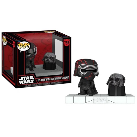 Funko Pop! Movies: Star Wars - Kylo Ren with Darth Vader's Helmet #739 (FNK07722)-FNK07722