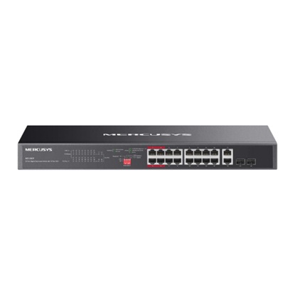 Mercusys 20-Port Gigabit Rackmount Switch with 16-Port PoE+ (MS120GP) (MERMS120GP)-MERMS120GP