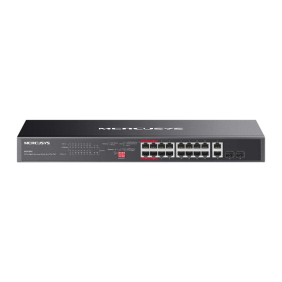 Mercusys 20-Port Gigabit Rackmount Switch with 16-Port PoE+ (MS120GP) (MERMS120GP)-MERMS120GP