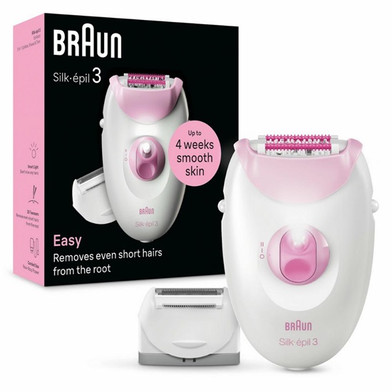 Braun Silk Epil 3 Αποτριχωτική Μηχανή Epilator για Σώμα & Μπικίνι (224963) (BRA224963)-BRA224963