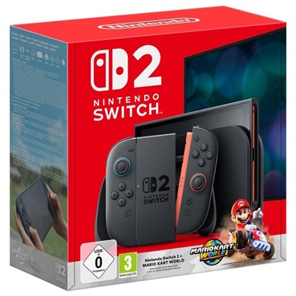Nintendo Switch 2 Console Black + Mario Kart World (21529) (NIN21529)-NIN21529