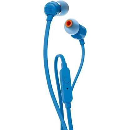 JBL Tune 110 In-Ear Headphones Blue EU (JBLT110BLU)-JBLT110BLU