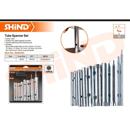 Shind Σετ 10 Τεμ. Σωληνωτα Κλειδια 6-21 (SHI-94323) (SHI94323)-SHI94323
