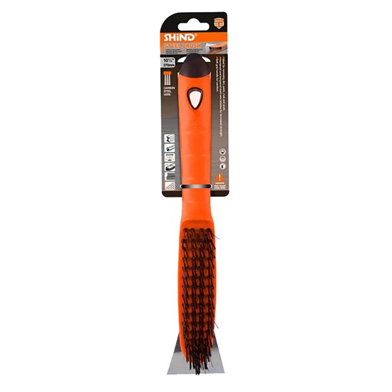 Shind Συρματοβουρτσα Χειρος Με Ξυστρα 270mm (SHI-94894) (SHI94894)-SHI94894