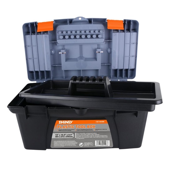 Shind Εργαλειοθηκη Πλαστικη 19'' (485x270x245mm) (SHI-94496) (SHI94496)-SHI94496