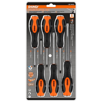 Shind Σετ Κατσαβιδια 6τεμ. Χτυπητα (SHI-94432) (SHI94432)-SHI94432