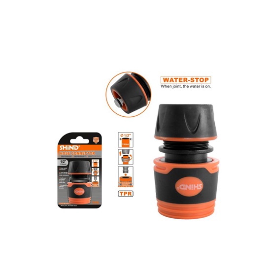 Shind Ταχυσυνδεσμος Με Βαλβιδα Στοπ 1/2" (SHI-37669) (SHI37669)-SHI37669