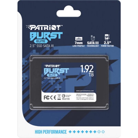 Patriot Burst Elite 192 TB Black SATA 6 Gb/s 25" (PBE192TS25SSDR) (PATRPBE192TS25SSDR)-PATRPBE192TS25SSDR