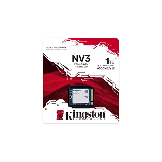 Kingston NV3 SSD 1TB M.2 NVMe PCI Express 4.0 (SNV3SM3/1T0) (KINSNV3SM3-1T0)-KINSNV3SM3-1T0