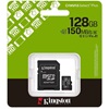 Kingston Micro SD 128GB Cl10 Canvas S.Plus SDCS3/128GB +Ad.SD (SDCS3/128GB) (KINSDCS3-128GB)-KINSDCS3-128GB