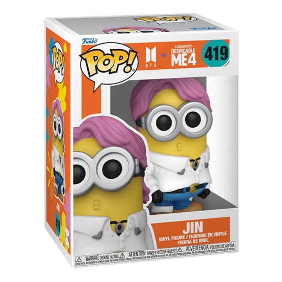 Funko Pop! Rocks: BTS x Despicable Me: Minion Jin #419 (FNK59653)-FNK59653