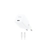 ttec SmartCharger GAN 30W PD Travel Fast Charger + USB-C - Lightning Cable 150cm White (2SCG30LB) (TTEC2SCG30LB)-TTEC2SCG30LB