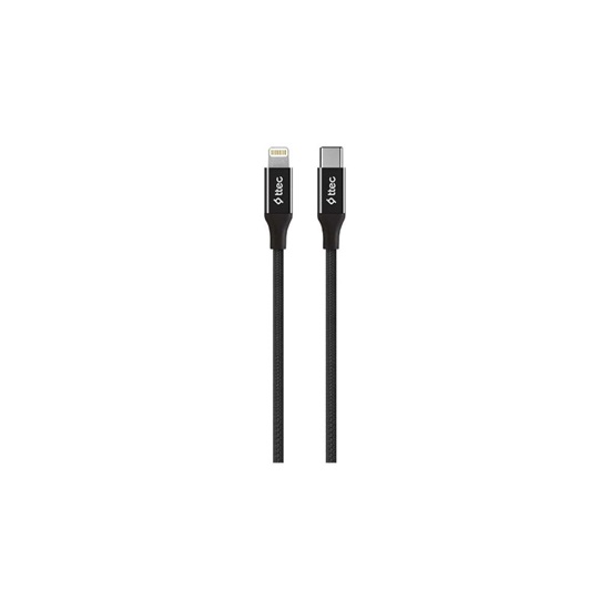 ttec AlumiCable Type C - Lightning Fast Charging Cable 150cm Black (2DK41S) (TTEC2DK41S)-TTEC2DK41S