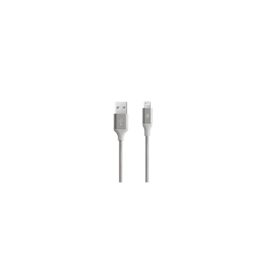 ttec AlumiCable Lightning Charge/Sync Cable Silver (2DK16G) (TTEC2DK16G)-TTEC2DK16G