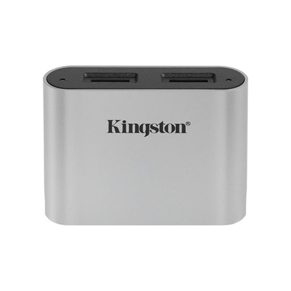 Kingston USB3.2 Gen1 Workflow Dual-Slot microSDHC/SDXC UHS-II Card Reader (WFS-SDC) (KINWFS-SDC)-KINWFS-SDC