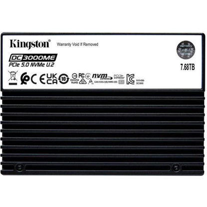 Kingston 7.68TB DC3000ME U.2 PCIe 5.0 NVMe TCG Opal Enterprise SSD (SEDC3000ME/7T6) (KINSEDC3000ME-7T6)-KINSEDC3000ME-7T6