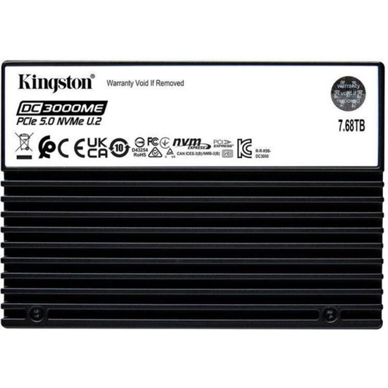Kingston 7.68TB DC3000ME U.2 PCIe 5.0 NVMe TCG Opal Enterprise SSD (SEDC3000ME/7T6) (KINSEDC3000ME-7T6)-KINSEDC3000ME-7T6