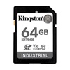 Kingston SD 64GB Industrial C10 UHS-I U3 V30 A1 pSLC (SDIT/64GB) (KINSDIT-64GB)-KINSDIT-64GB