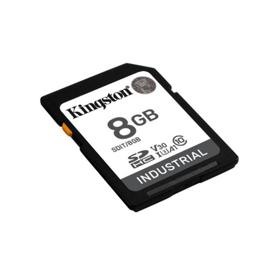 Kingston SD 8GB Industrial C10 UHS-I U3 V30 A1 pSLC (SDIT/8GB) (KINSDIT-8GB)-KINSDIT-8GB