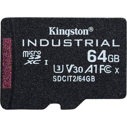 Kingston microSD 64GB CL10 UHS-I (SDCIT2/64GBSP) (KINSDCIT2-64GBSP)-KINSDCIT2-64GBSP