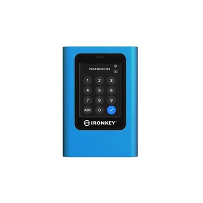 Kingston 3840GB IronKey Vault Privacy 80 XTS-AES 256-bit Encrypted External SSD (IKVP80ES/3840G) (KINIKVP80ES-3840G)-KINIKVP80ES-3840G
