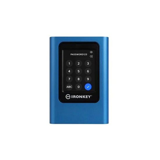 Kingston 1920GB IronKey Vault Privacy 80 XTS-AES 256-bit Encrypted External SSD (IKVP80ES/1920G) (KINIKVP80ES-1920G)-KINIKVP80ES-1920G