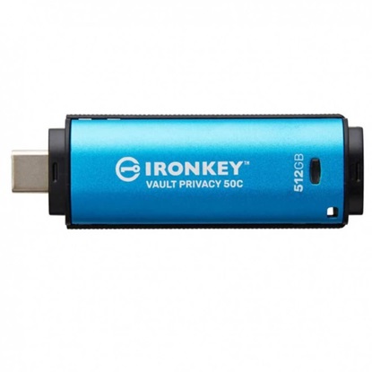 Kingston 512GB IronKey Vault Privacy (IKVP50C/512GB) (KINIKVP50C-512GB)-KINIKVP50C-512GB