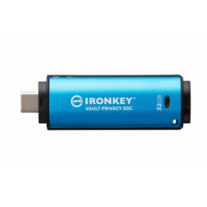 Kingston 32GB IronKey Vault Privacy 50C AES-256 FIPS-19 (IKVP50C/32GB) (KINIKVP50C-32GB)-KINIKVP50C-32GB