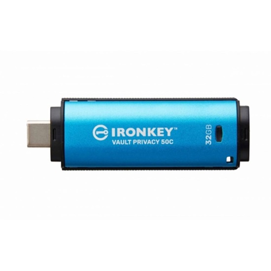 Kingston 32GB IronKey Vault Privacy 50C AES-256 FIPS-19 (IKVP50C/32GB) (KINIKVP50C-32GB)-KINIKVP50C-32GB