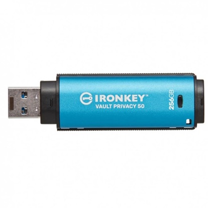 Kingston 256GB IronKey Vault Privacy 50 AES-256 FIPS-19 (IKVP50/256GB) (KINIKVP50-256GB)-KINIKVP50-256GB