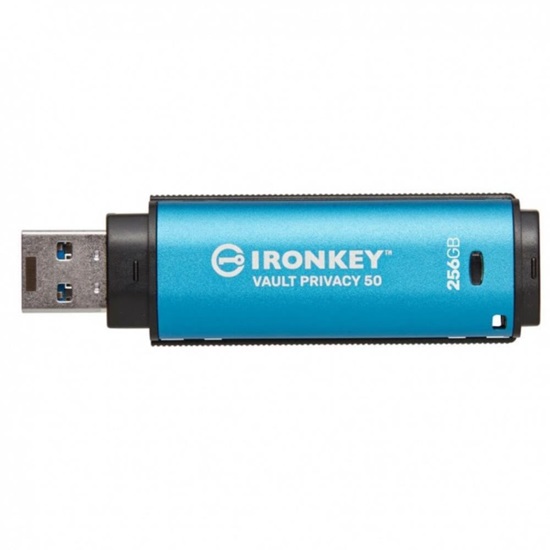 Kingston 256GB IronKey Vault Privacy 50 AES-256 FIPS-19 (IKVP50/256GB) (KINIKVP50-256GB)-KINIKVP50-256GB