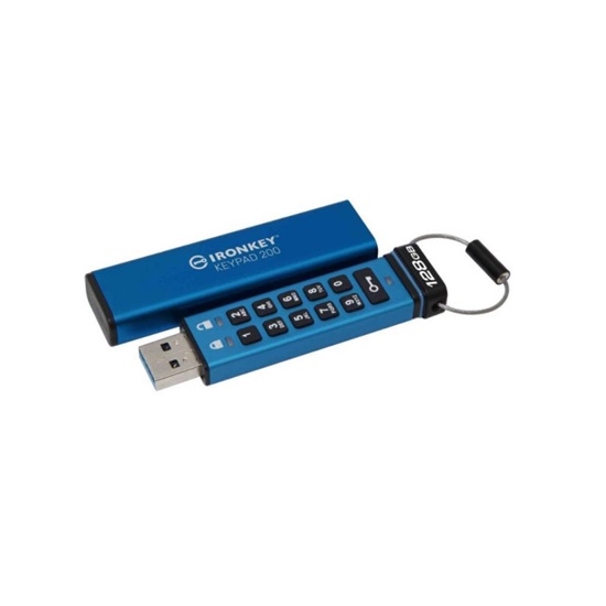Kingston 128GB IronKey Keypa 200 FIPS140-3 Lvl3 AES-256 (IKKP200/128GB) (KINIKKP200-128GB)-KINIKKP200-128GB
