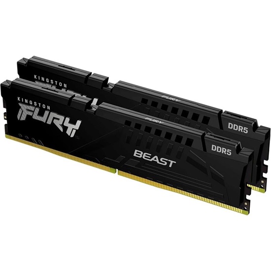 Kingston DDR5 Fury Beast Black 32GB/6400 CL3 (KF564C32BBEK2-32) (KINKF564C32BBEK2-32)-KINKF564C32BBEK2-32