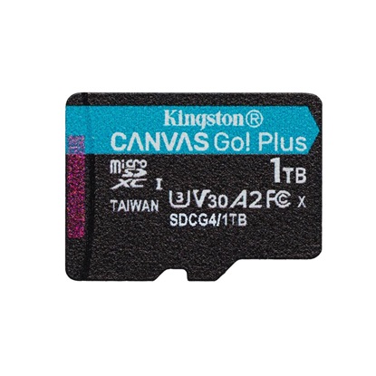 Kingston microSD 1TB CanvasGo+ 200MB/s A2 U3 V30 adapt (SDCG4/1TB) (KINSDCG4-1TB)-KINSDCG4-1TB